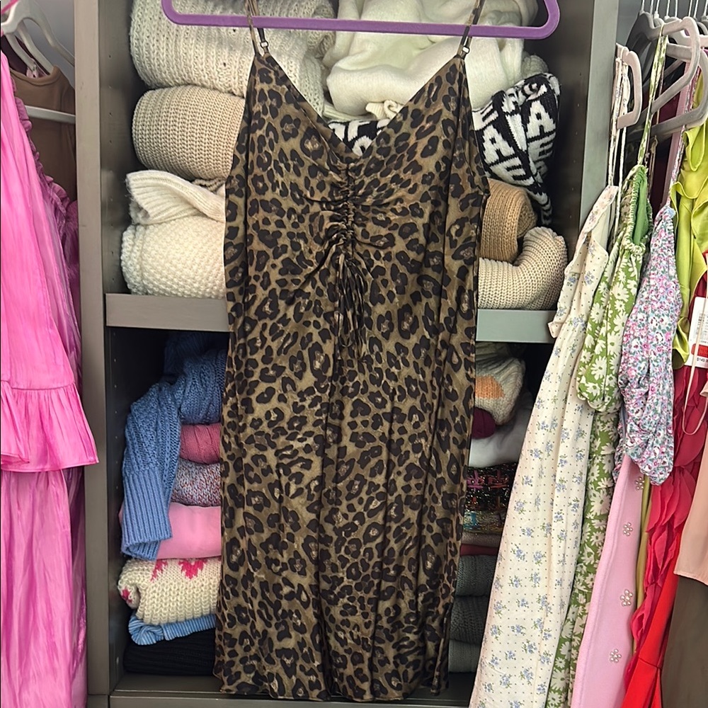 Leopard Print Kids Dress